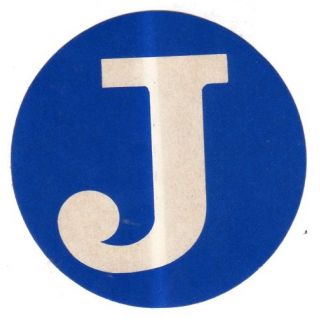 Jay Rockefeller "J" window sticker car