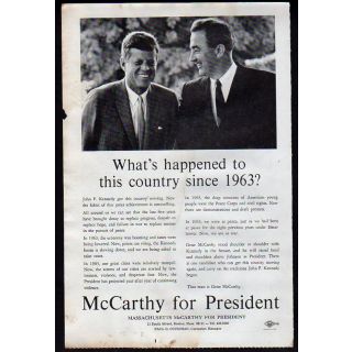 Kennedy McCarthy anti-war flyer