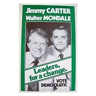 Carter Mondale Presidential Campaign Poster
