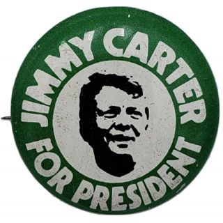 Jimmy Carter For President Campaign Pinback Button