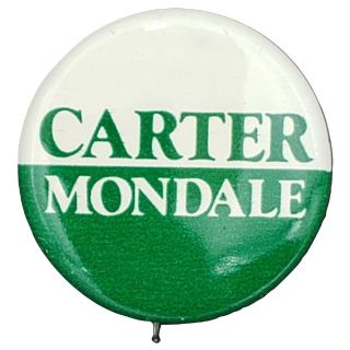 Carter Mondale Campaign Button