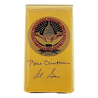 1993 Clinton Gore Inauguration Souvenir Money Clip