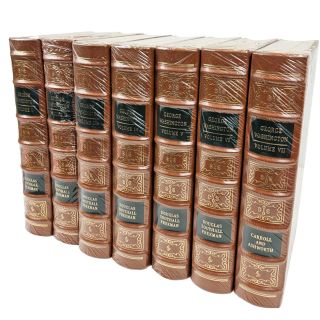 Easton Press George Washington Biography By Douglas Freeman Seven Volume Complete Set- Mint