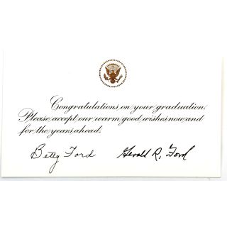 Wedding Card from a President