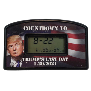 2021 Countdown to Trump's Last Day Novelty Clock