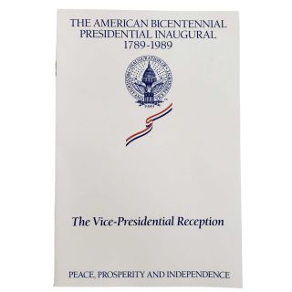 1989 Dan Quayle Inaugural Vice Presidential Reception