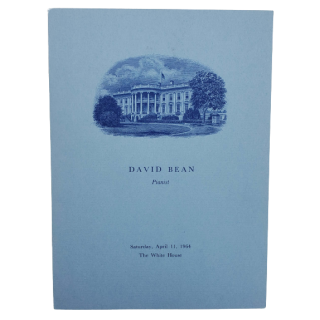 1964 Lyndon Johnson White House David Bean Program