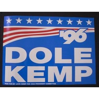 Dole Kemp 1996 sign