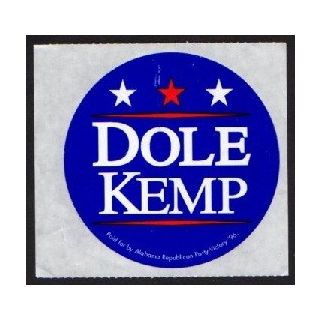Dole Kemp Campaign Sticker