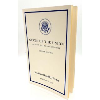 2020 Donald Trump State of the Union Address Original Booklet