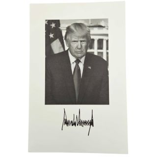 2016 Donald Trump Official Inauguration Portrait Card