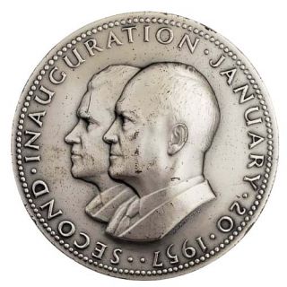 Dwight Eisenhower Official Inaugura Medal 1957