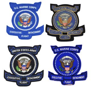 "Executive Detachment Flight" Helicopter HMX1 Souvenir Type Patches - Set of 4 Different 