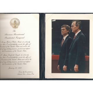 George H.W. Bush Inaugural Presentation Folder