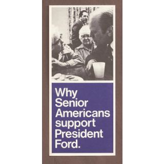 Gerald Ford Senoir Citizens Campaign Brochure