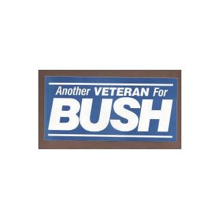 George W. Bush Veterans For Bush Bumper Sticker