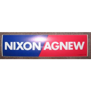 Nixon Agnew Bumper Sticker