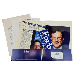 1996 Steve Forbes for President Campaign Presentation Media Kit