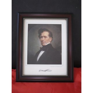 Franklin Pierce Framed Portrait