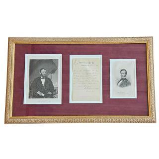 1883 General W.T. Sherman Handwritten & Signed Inviting President Chester A Arthur To Dinner Meeting
