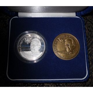 1989 George Bush Inaugural Medal Silver Bronze