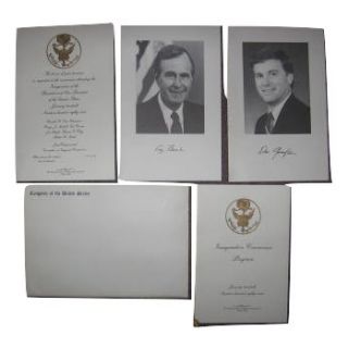 1989 George H.W. Bush Inaugural Congressional Invitation 
