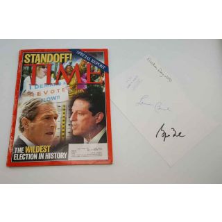 George Bush Laura Bush Autograph Election Day