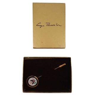 George Bush Vp Stick Pin With Box Burned