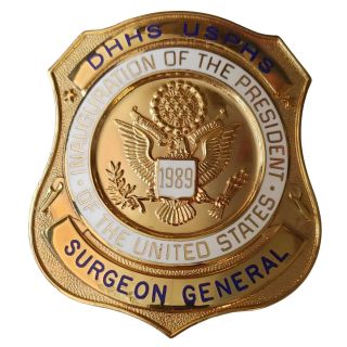 1989 Rare George Bush Inauguration Surgeon General Badge