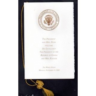 Republic of Ghana State Dinner Program