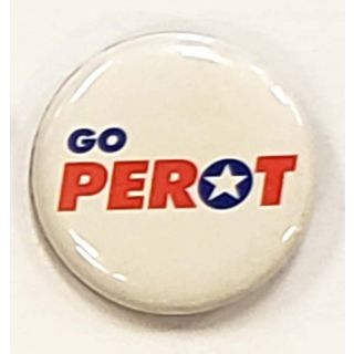 1992 Go Ross Perot Campaign Button