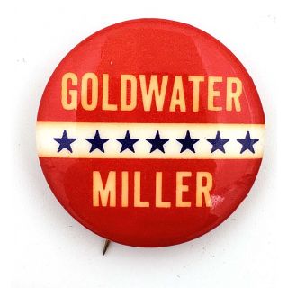 1964 Goldwater Miller Stars Campaign Button