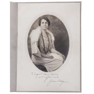 First Lady Grace Coolidge Signed Harris & Ewing Photograph With Presentation Folder