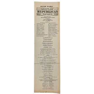 1888 Benjamin Harrison & Levi Morton Illinois Republican Ticket