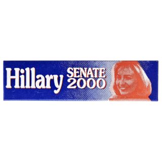 2000 Hillary Clinton First Woman Elected Senator From New York Button