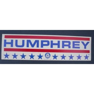 Hubert Humphey Bumper Sticker