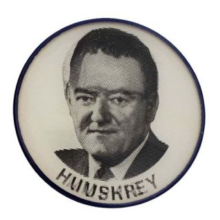 1968 Humphrey Muskie Flasher Campaign Election Button