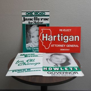 Four Illinois Campaign Posters