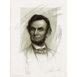 1903 Abraham Lincoln Art Lovers League Gift Print