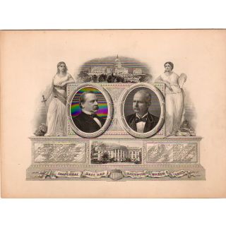 1893 Grover Cleveland Inaugural Ball Invitation Card