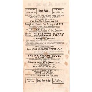 1909 Chase's Washington D.C. Playbill 