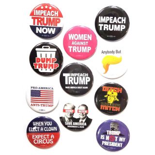 11 Different Anti Donald Trump 2020 Campaign Buttons