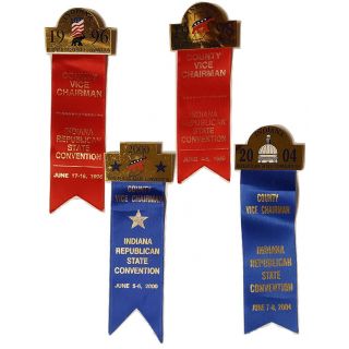 Indiana Republican State Convention Delegate Medals (4)
