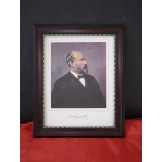 James Garfield framed portrait