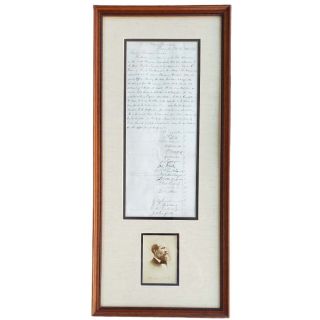 1869 Rare James Garfield Signed Document to Senators Wade & Sherman