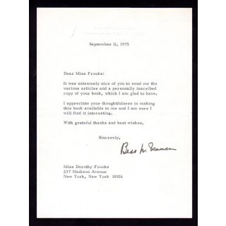 Bess Truman Autograph
