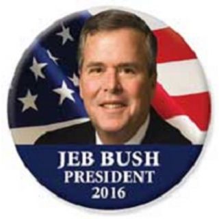 Jeb Bush For President 2016 Button