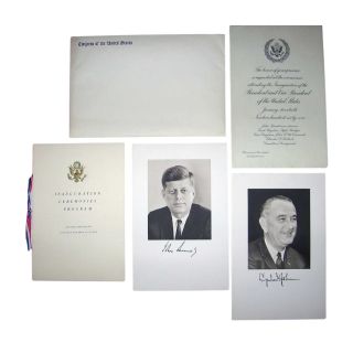 John F. Kennedy Inaugural Invitation Congressional Set