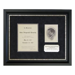 John F Kennedy Framed Original Memoriam Display