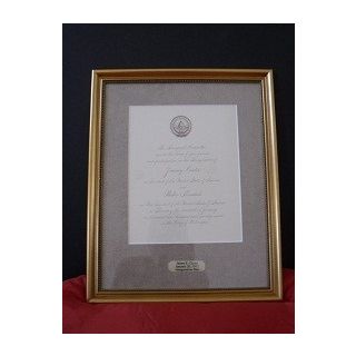 Jimm Carter Inaugural Invitation Framed